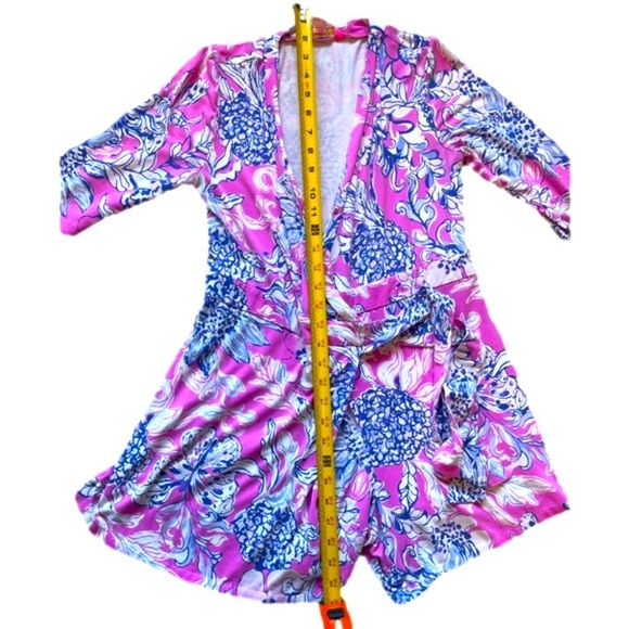 GUC size small Lilly Pulitzer Karlie Romper in Pink and Blue - Picture 8 of 8